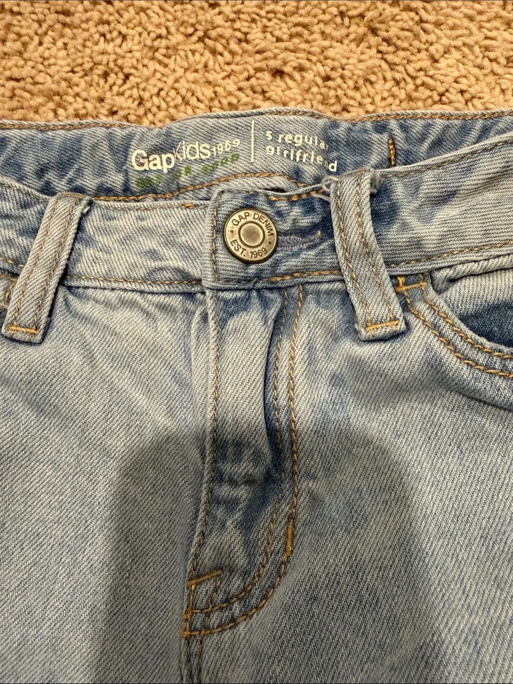 GAP Light Blue Emoji Patch Jeans